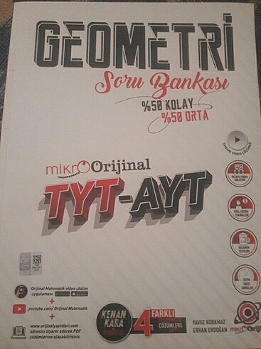Orijinal Yayınları GEOMETRİ SORU BANKASI