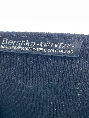 l Beden siyah Renk Bershka Kazak / Triko %70 İndirimli.