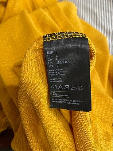 l Beden sarı Renk H&M elbise