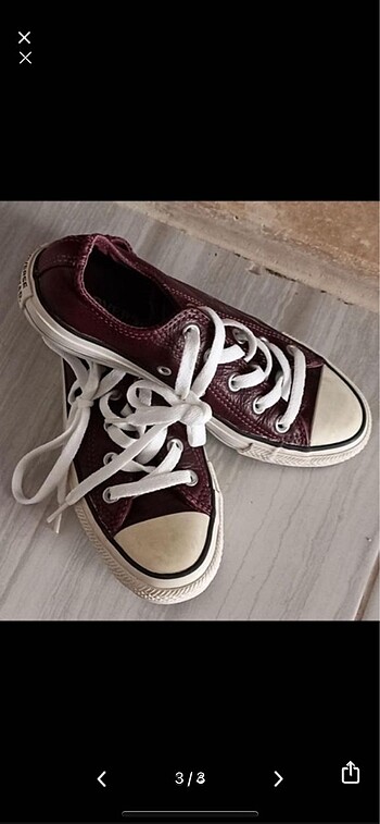 36 Beden Orjinal deri converse