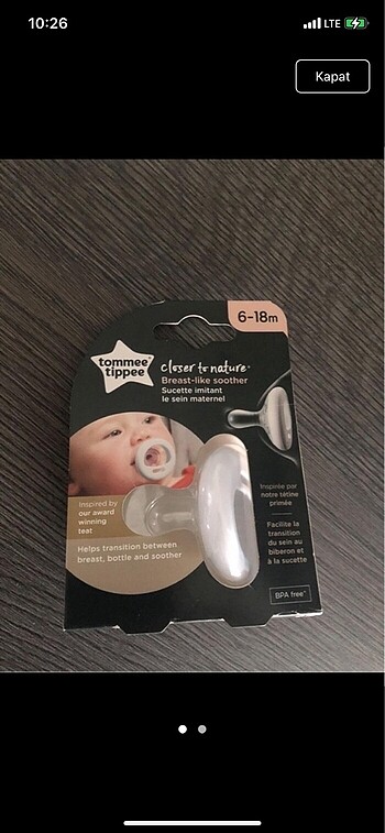 Tommee tippee emzik