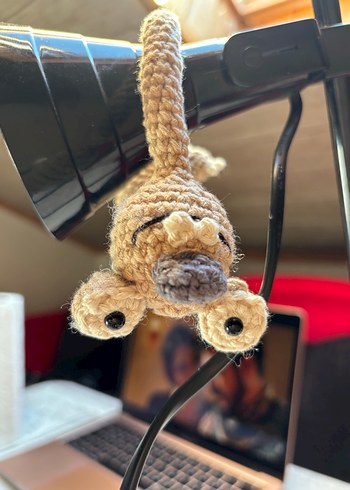 Uzun Boyunlu buz devri sid çanta charmı - Görsel 3