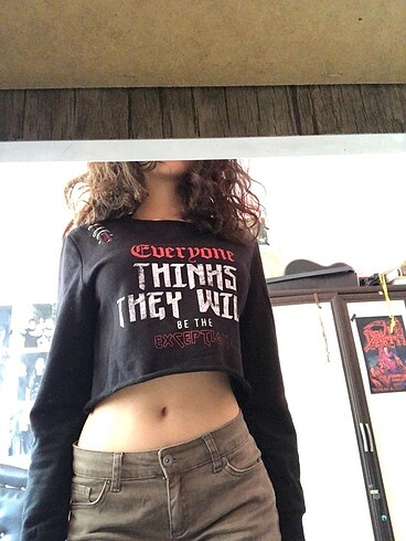 m Beden Metal detaylı sweatshirt