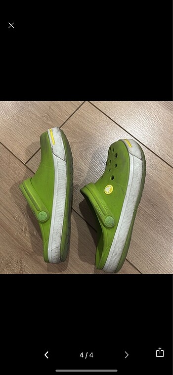 33 Beden yeşil Renk Crocs terlik