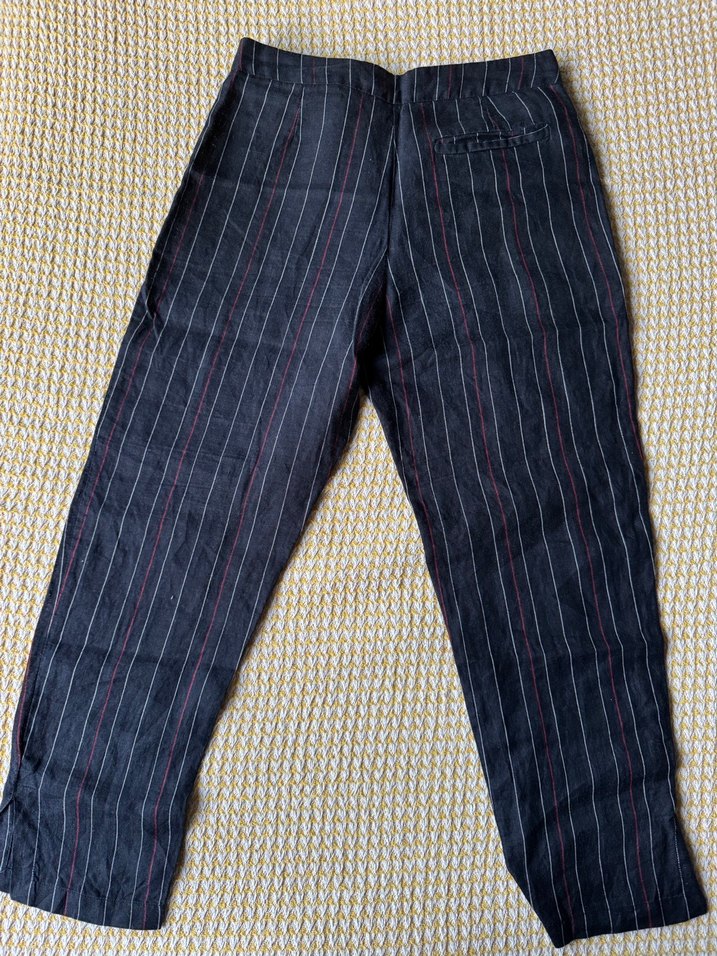 Kadın mango keten pantolon - Görsel 2