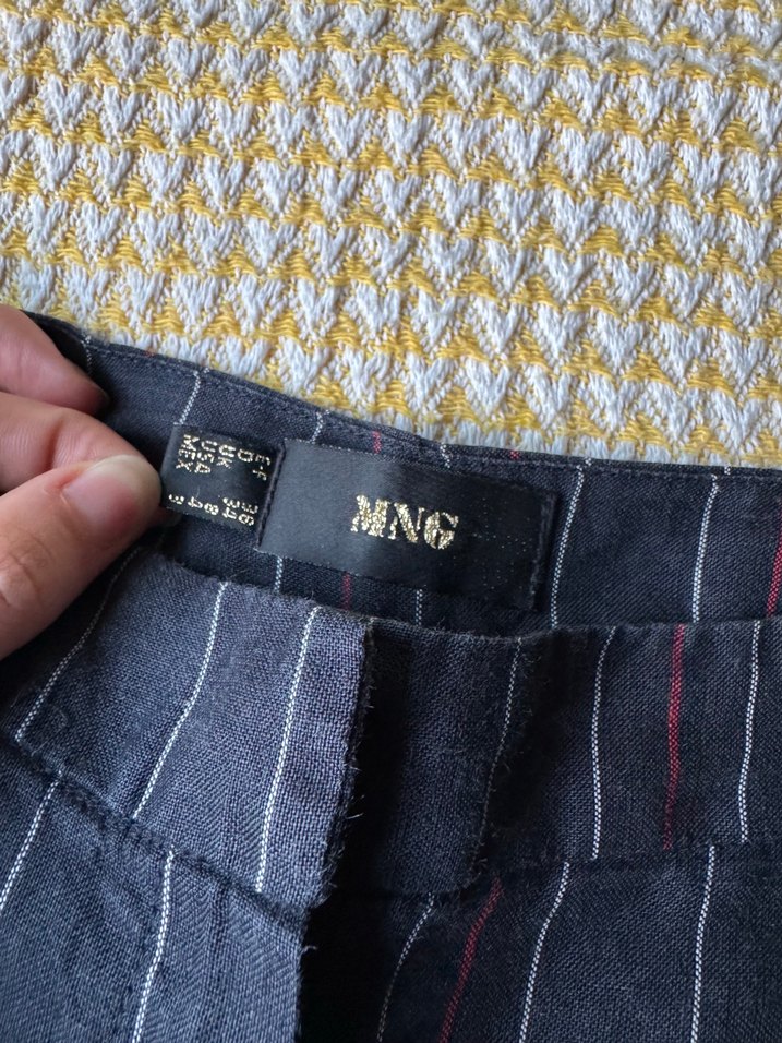 Kadın mango keten pantolon - Görsel 3