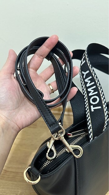 Beden siyah Renk Tommy Hilfiger Büyük Çanta