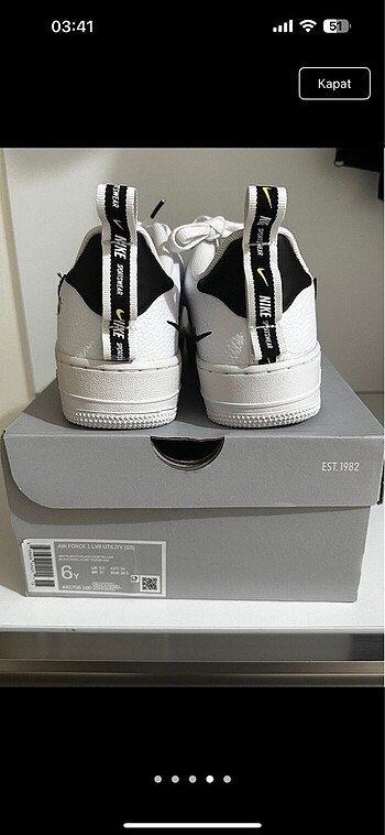 38,5 Beden beyaz Renk Nike Aire Force
