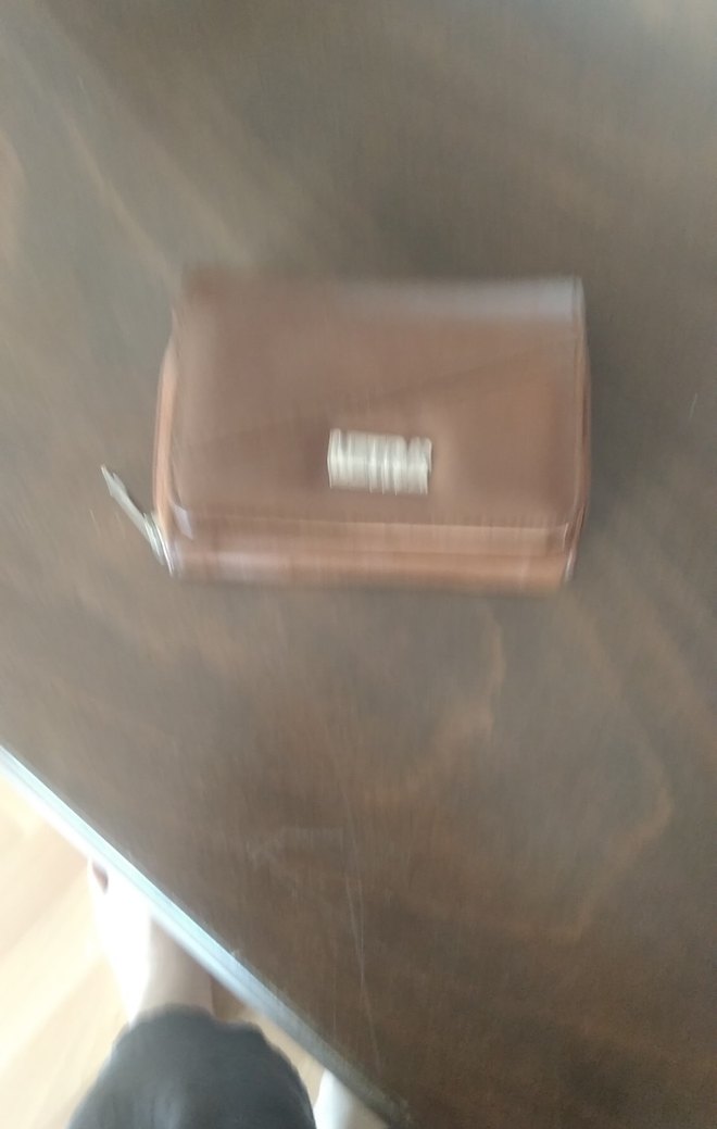 Bej Deri Kadın Portföy cüzdan - Görsel 2