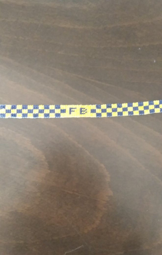 boncuk işleme fenerbahçe bilekliği - Görsel 2