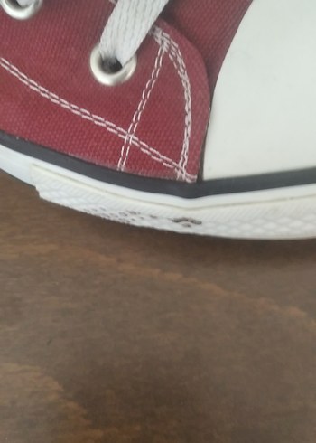 Bordo Bağcıklı Kadın Spor Ayakkabı - Görsel 5