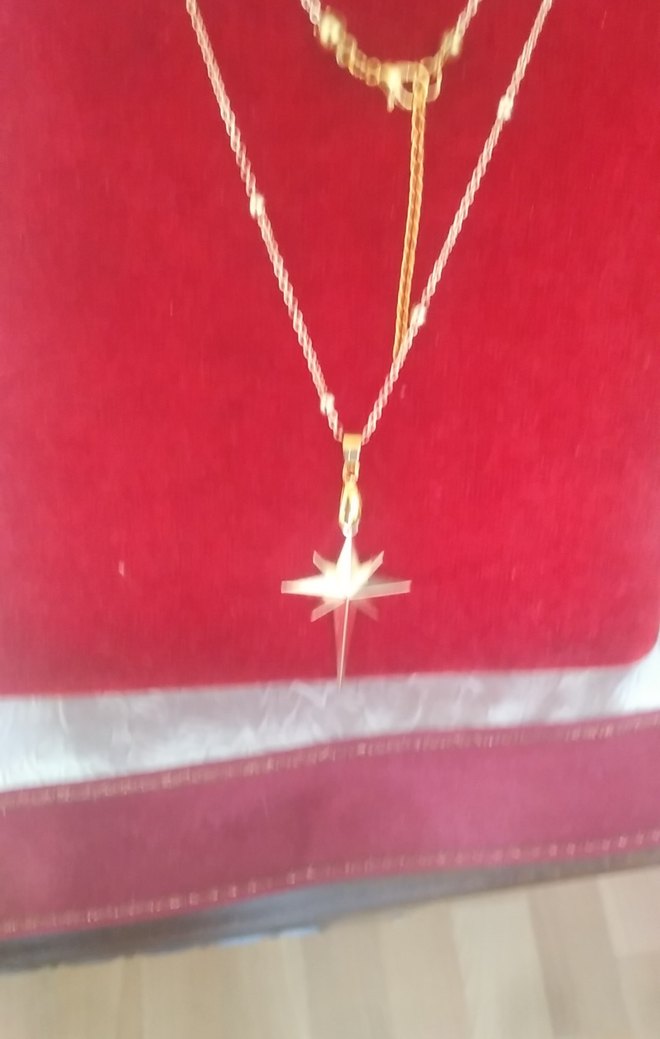 Altın Renkli Mini Zincirli Bohem Kolye - Görsel 2