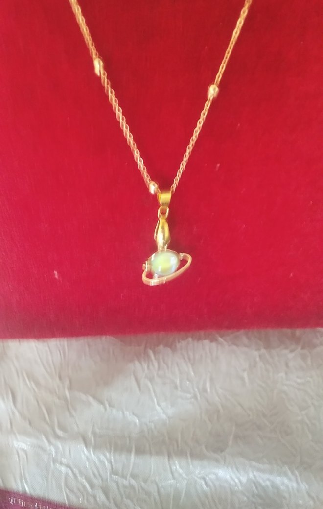 Mini Altın Zincir Detaylı Kadın Kolye - Görsel 2