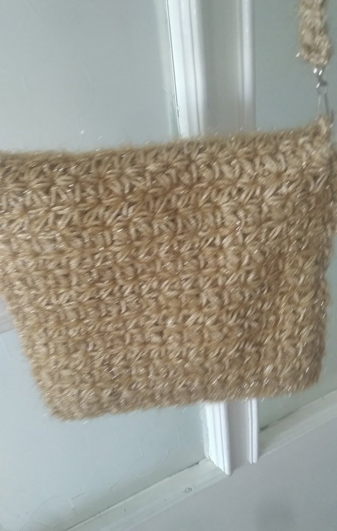 Bej Örgü Kadın Çapraz Çanta - Görsel 5