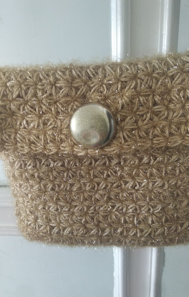 Bej Örgü Kadın Çapraz Çanta - Görsel 2