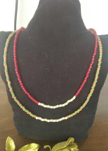 Renkli Boncuklu Uzun Kadın Kolye - Görsel 2