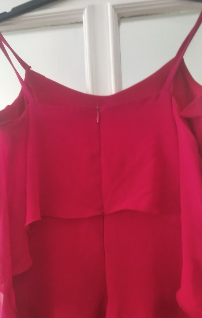 Bordo Uzun Drapeli Kadın Abiye Elbise - Görsel 4