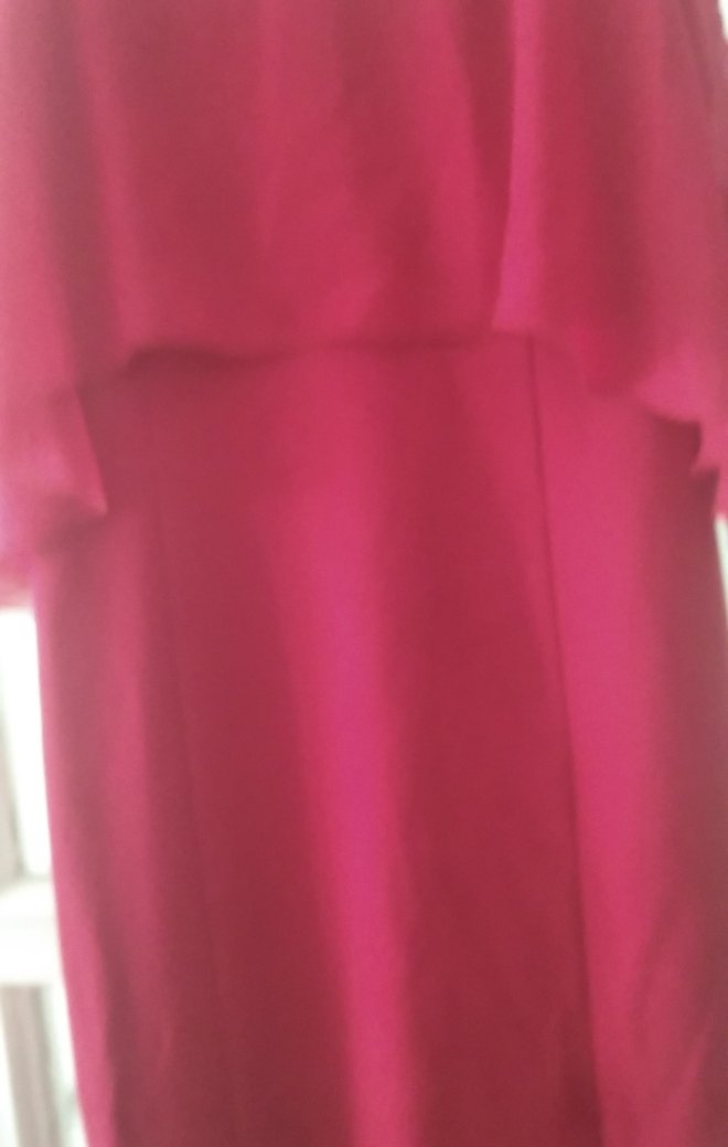 Bordo Uzun Drapeli Kadın Abiye Elbise - Görsel 3