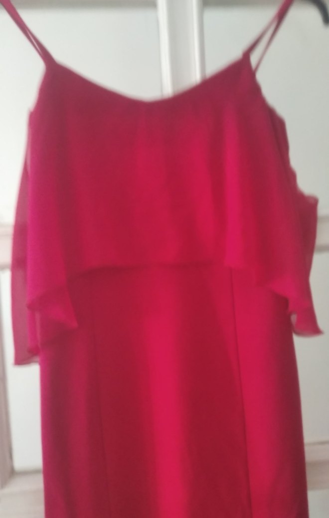 Bordo Uzun Drapeli Kadın Abiye Elbise - Görsel 2