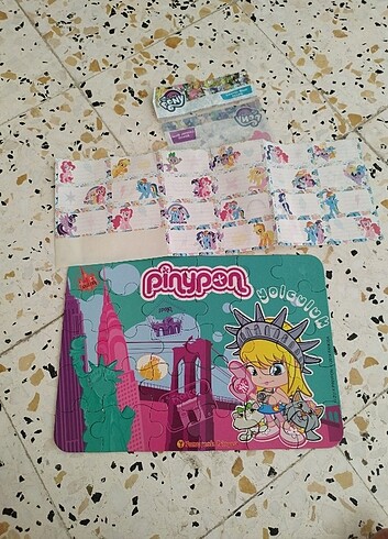 Pinypon Puzzle ve My little ponny etiketleri