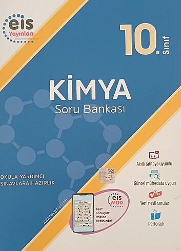 Tertemiz hiç kullanılmamış, yeni müfredat uyumlu kimya soru bank