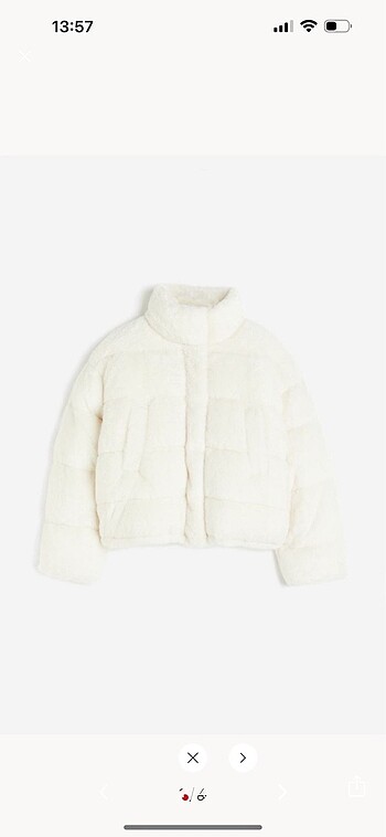 H&M peluş mont