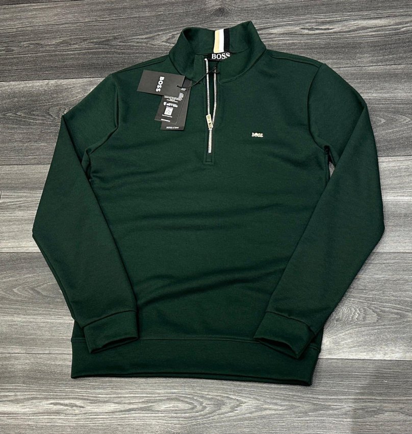 Siyah Fermuarlı Erkek Sweatshirt - Görsel 2