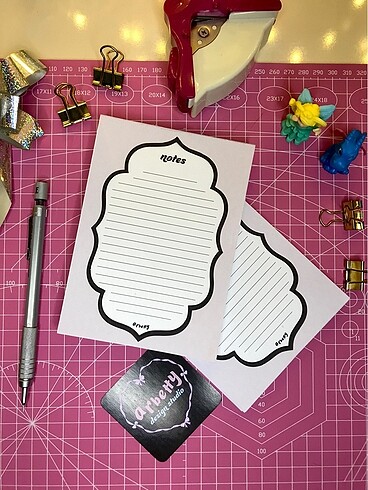  Beden Renk Mauve NotePad Not Defteri