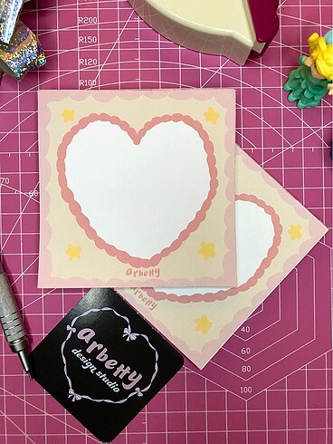 Blush Pink MemoPad Not Defteri