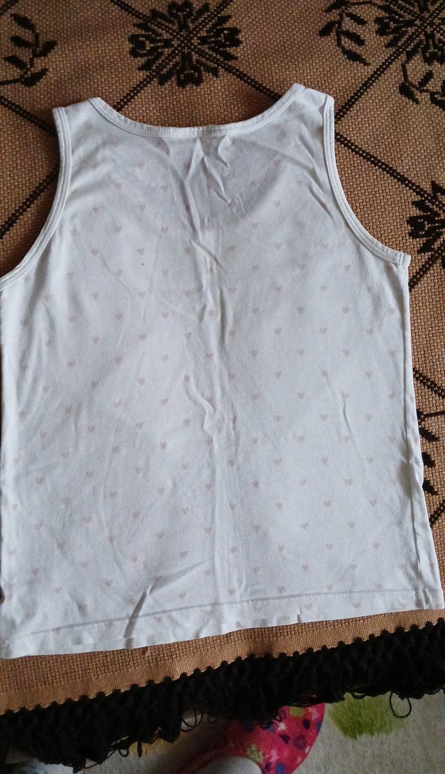 Beyaz Kız Çocuk Atlet - Görsel 2