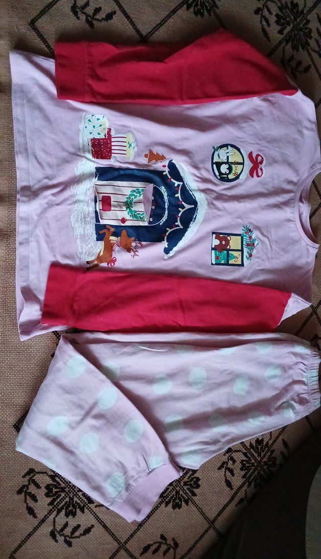 Kız Çocuk Pembe Uzun Kollu Baskılı Tişört - Görsel 3