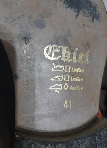 Deri rugan kösele erkek ayakkabısı  - Görsel 4