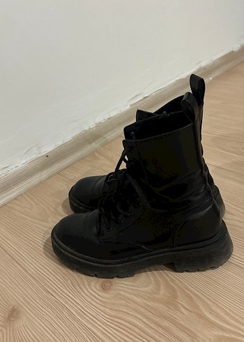 36 Beden siyah Renk Siyah Deri Goth Stiletto Topuklu Kadın Botları