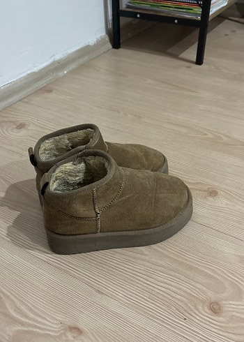 Diğer Kahverengi Süet Kadın Dolgu Topuk Bot