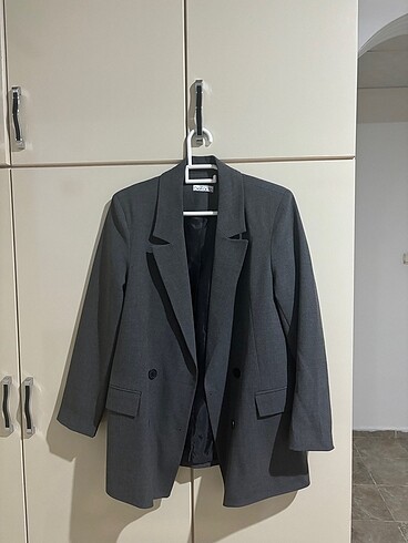 Gri blazer ceket