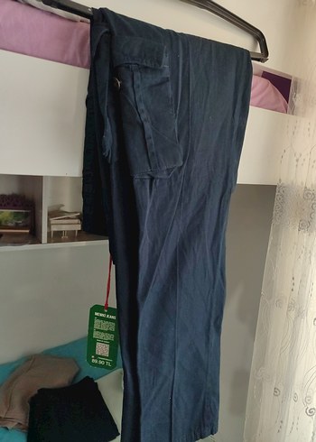 Erkek Lacivert Kargo pantolon