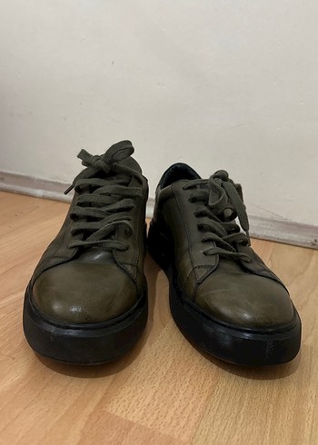 Diğer Haki Deri Sneaker