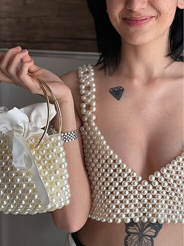 diğer Beden İnci crop celine model