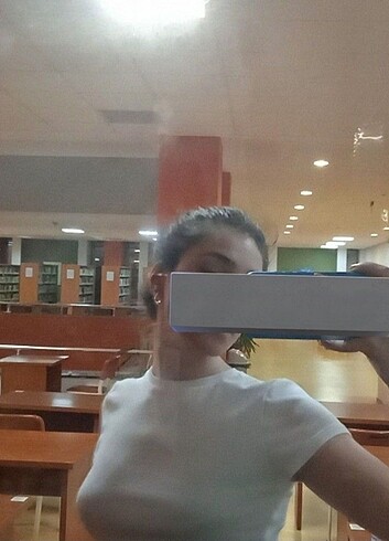 Beyaz tişört crop - Görsel 3