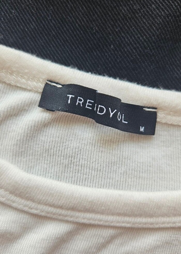 Beyaz tişört crop - Görsel 2