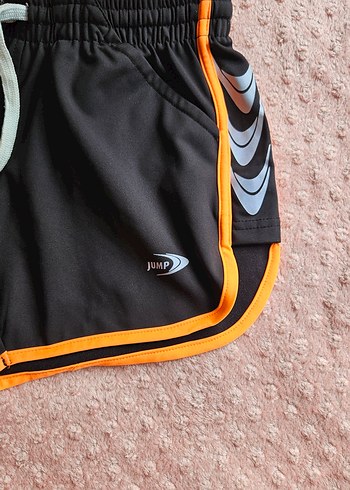 l Beden Siyah Mini Spor Şort