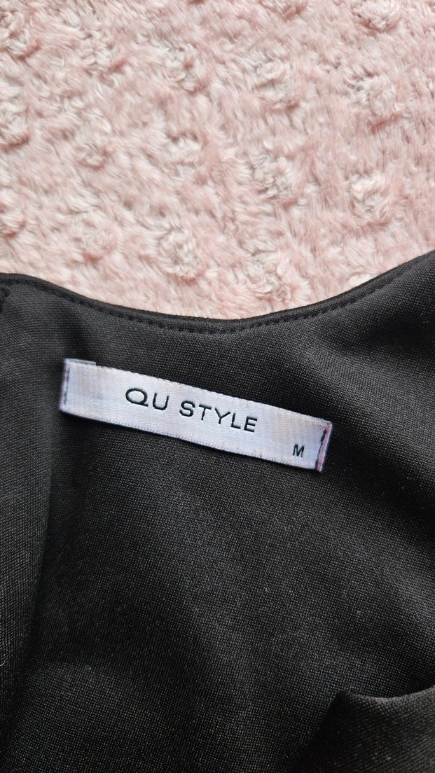 Siyah Kolsuz Kısa Crop Top - Görsel 5