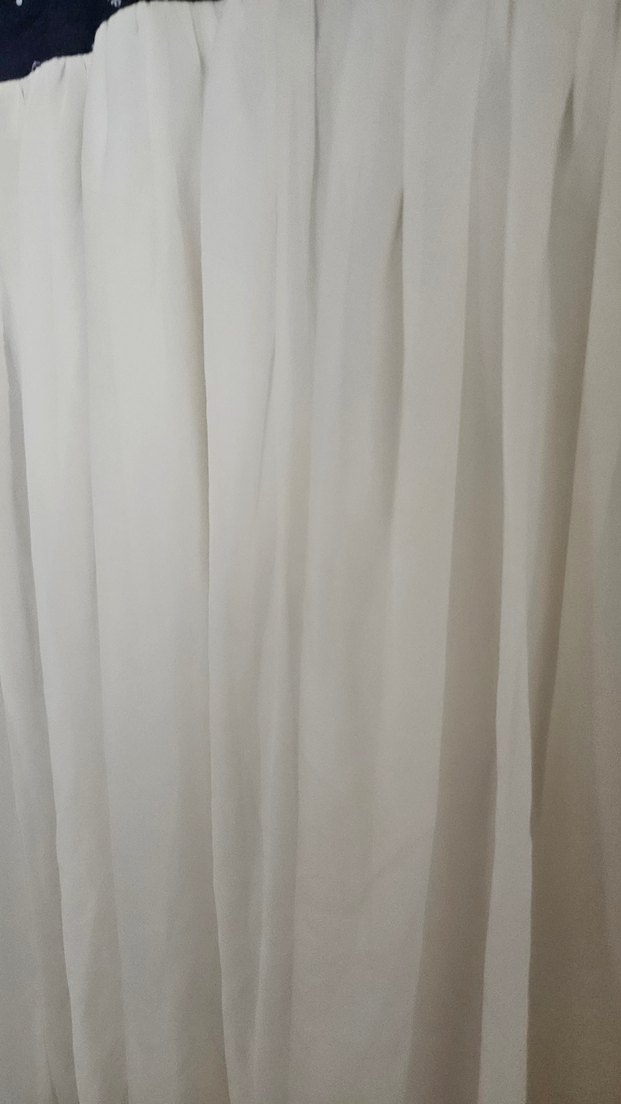 Gri-Beyaz Pilili Elbise - Görsel 2