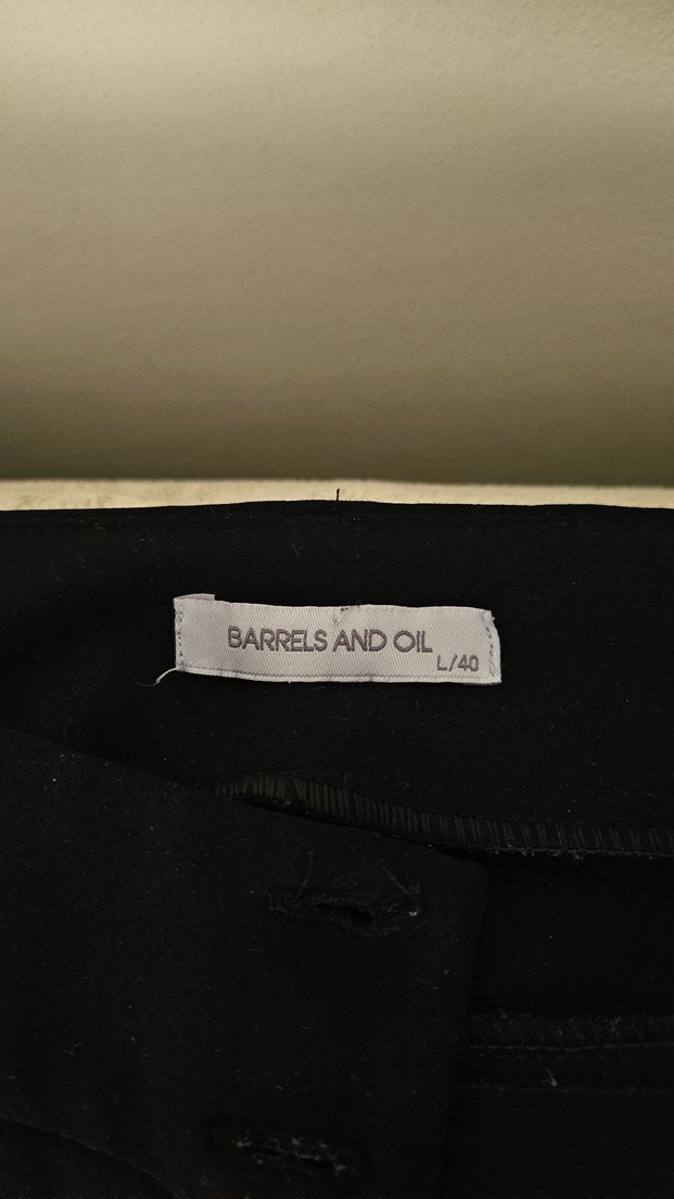 Siyah Kumaş Pantolon Tokalı - Görsel 3