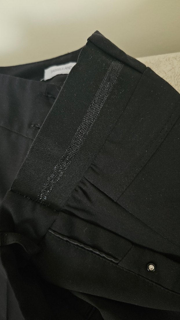 Siyah Kumaş Pantolon Tokalı - Görsel 4