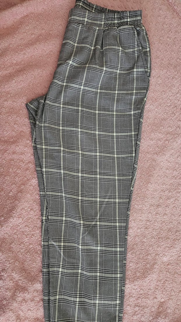 Ekoseli Kumaş Pantolon - Görsel 2