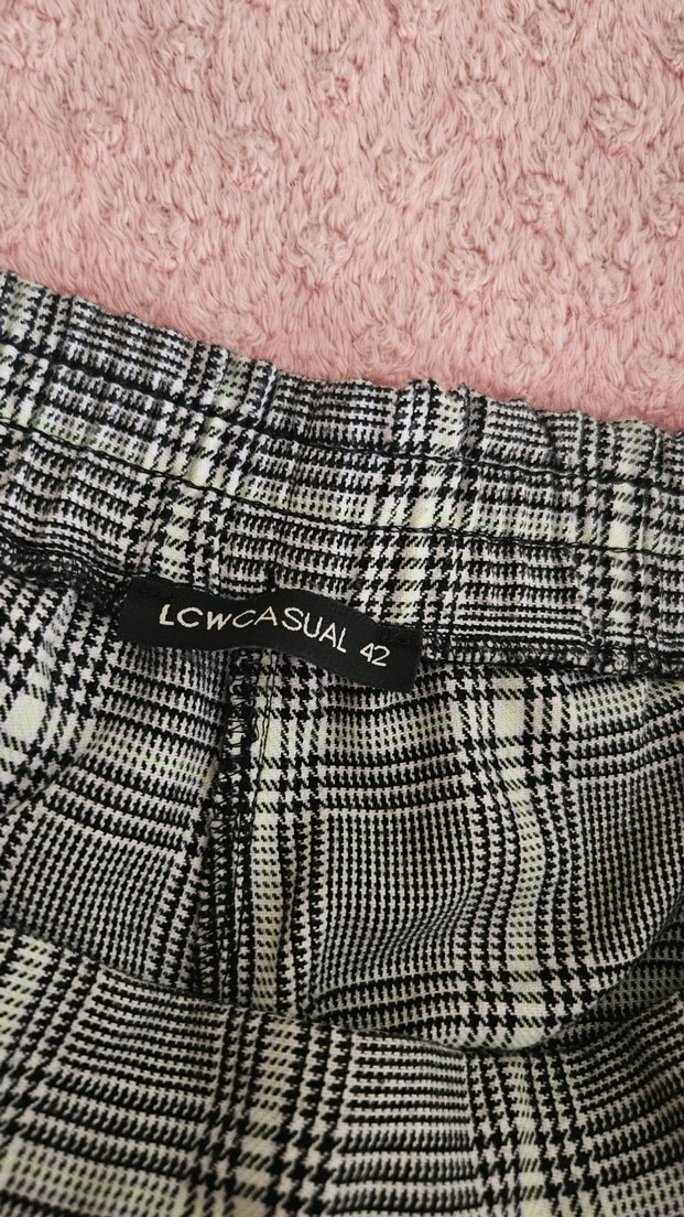 Ekoseli Kumaş Pantolon - Görsel 4