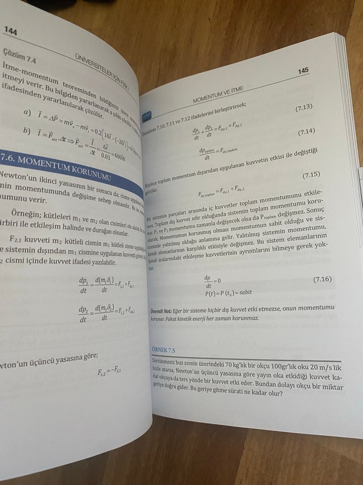 Üniversiteler İçin Fizik I - Prof. Dr. Şehban Kartal - Görsel 4