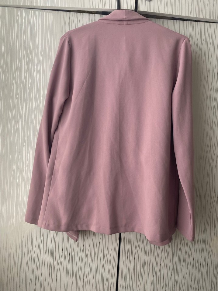 Lila üst alt takım blazer ve pantolon - Görsel 4