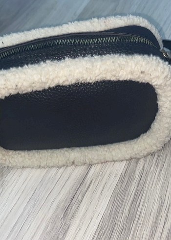 Gri Kürklü kadın Çanta - Görsel 3